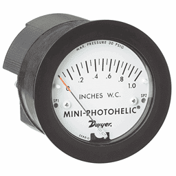 Afficher les détails pour Dwyer Mini-photohelic manostat différentielle série MP Image de Dwyer Mini-photohelic manostat différentielle série MP